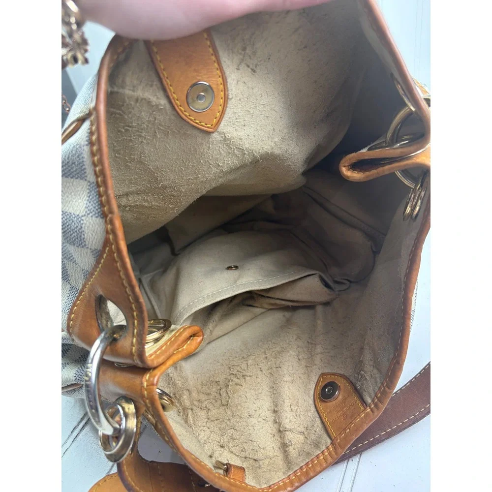 Louis Vuitton Vintage Damier Azur Canvas Hobo Galliera PM Shoulder Bag $1600